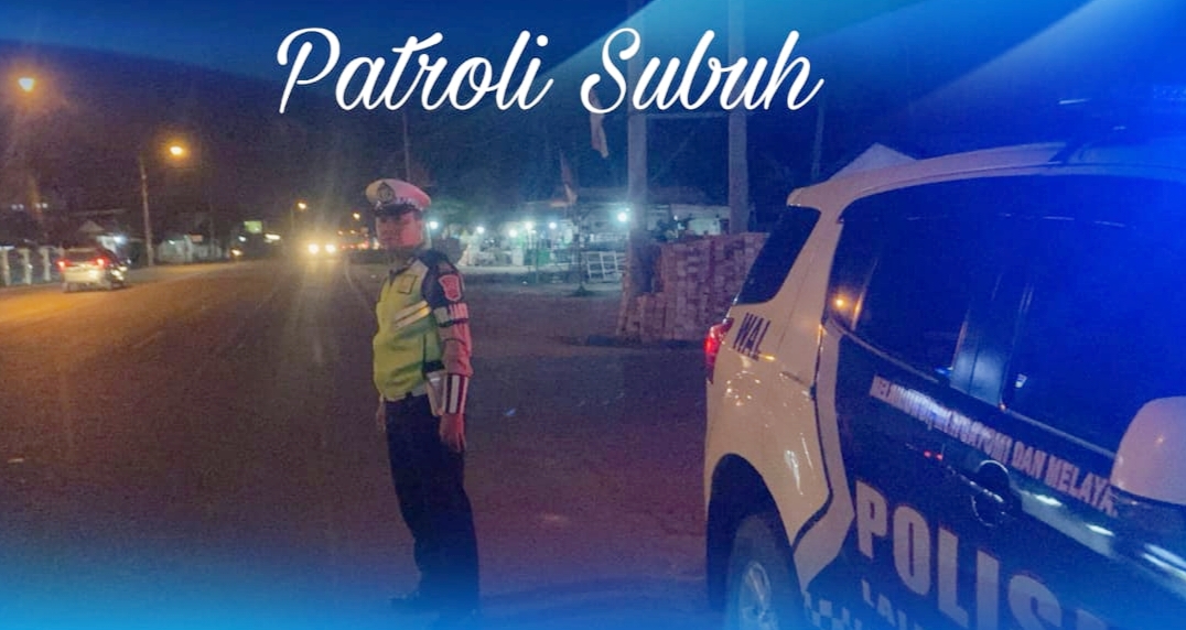 Patroli Subuh Sat Lantas Polres Ogan Ilir, Antisipasi Tindakan Kejahatan di Jalan serta Kecelakaan