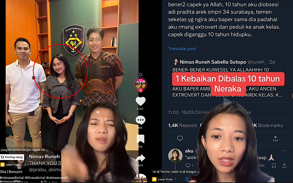 Kisah Creepy Nimas 10 Tahun Disukai Teman SMP Sampai Diteror di Banyak Akun Medsos, Adi: ‘Nimas Nikah Yuk?’ 