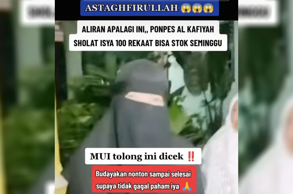 Hanya di Ponpes Al Kafiyah, Salat Isya 100 Rakaat dan Bisa Stok Seminggu