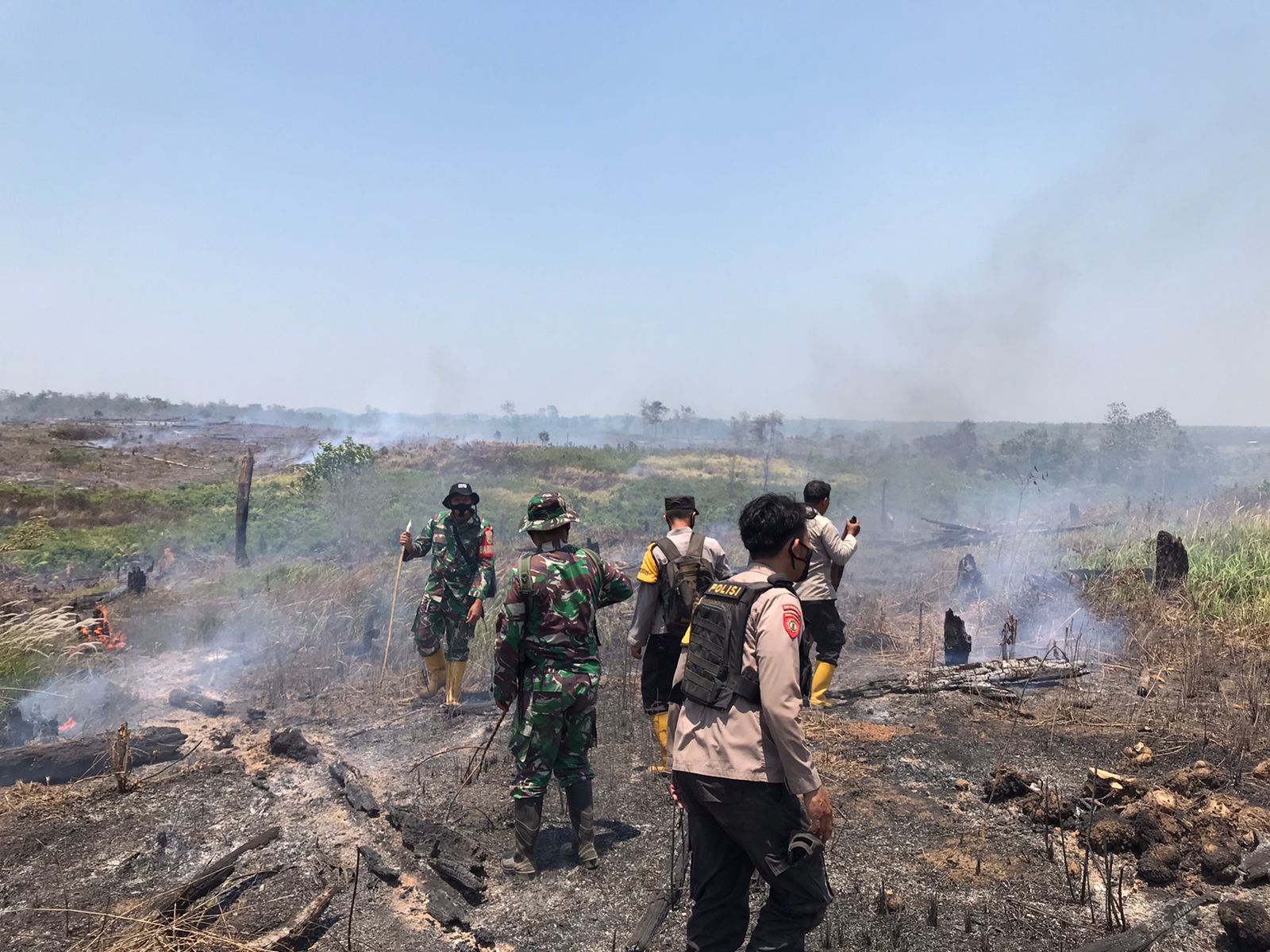 14 Hotspot Karhutla Terpantau Satelit, 30 Hektar Lahan Terbakar di Kecamatan Talang Ubi PALI