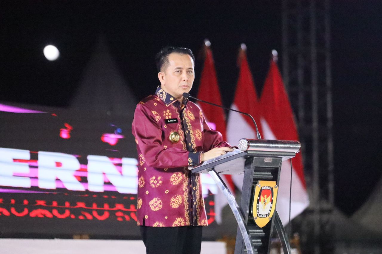 Pj Gubernur Sumsel Agus Fatoni Launching Pemilihan Gubernur dan Wakil Gubernur Sumsel Tahun 2024-2029