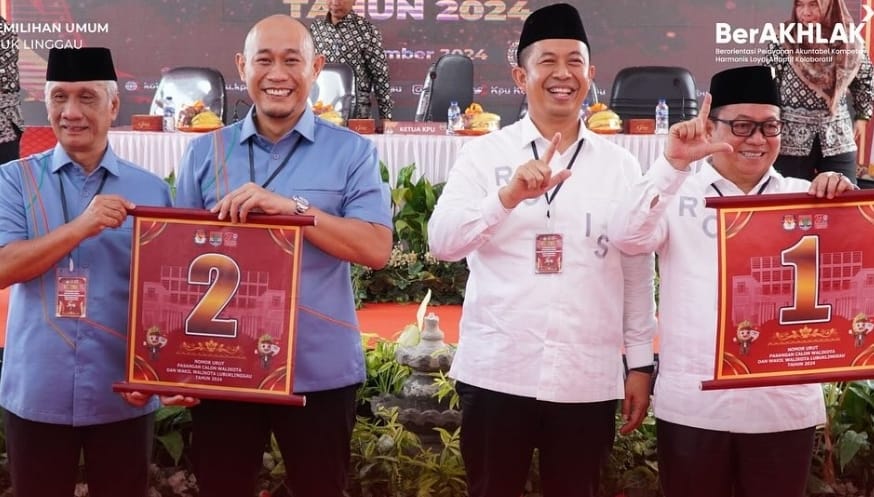 WAW, Pilkada Linggau 2024 Paslon Rodi-Senen Nomor Urut 1, Rachmat-Rustam Nomor 2, Berebut 168.384 Suara