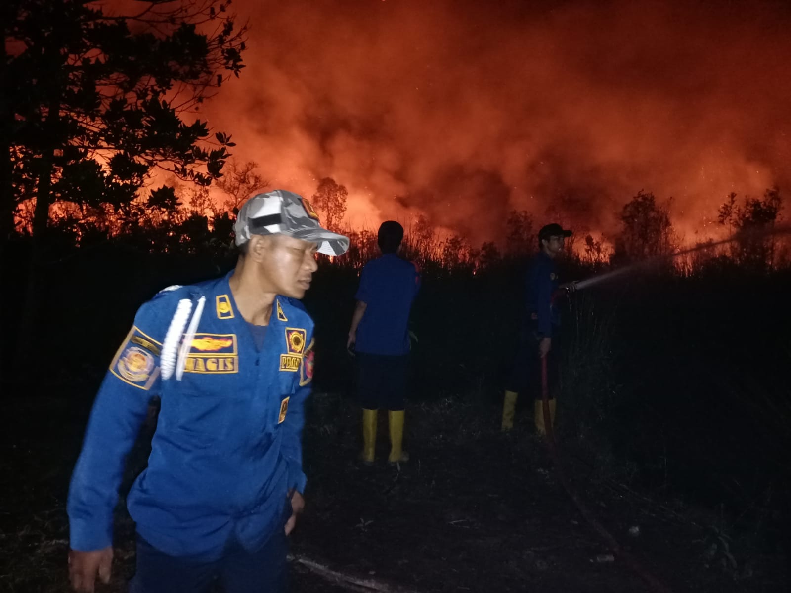 Sempat Panik, Kebakaran Lahan di Talang Kelapa Banyuasin Hampir Sambar Rumah Warga