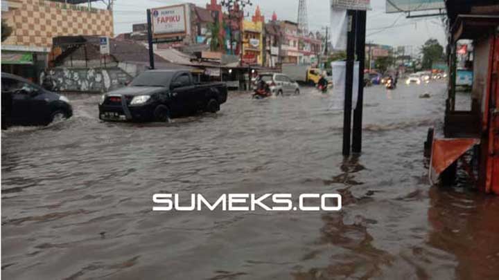 Jl SMB II Langganan Banjir, ini Kata Dinas PUPR Palembang