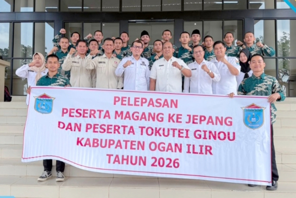 Pemkab Ogan Ilir Lepas Peserta Magang Tahap II IM Japan dan Program Tokutei Ginou Tahun 2026