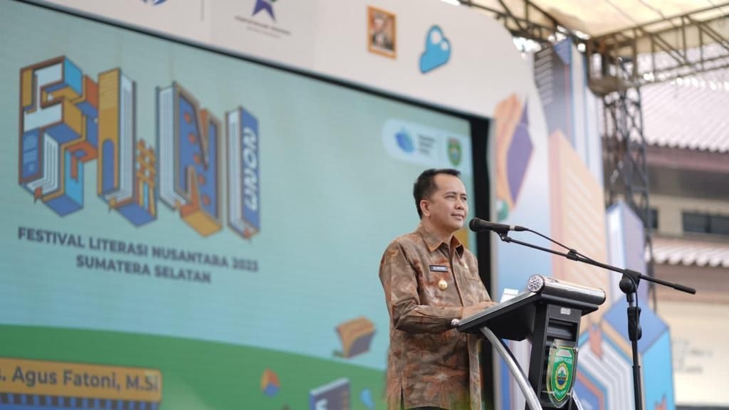 Pj Gubernur Sumsel Agus Fatoni Dorong Minat Baca Masyarakat melalui Festival Literasi Nusantara Sumsel 