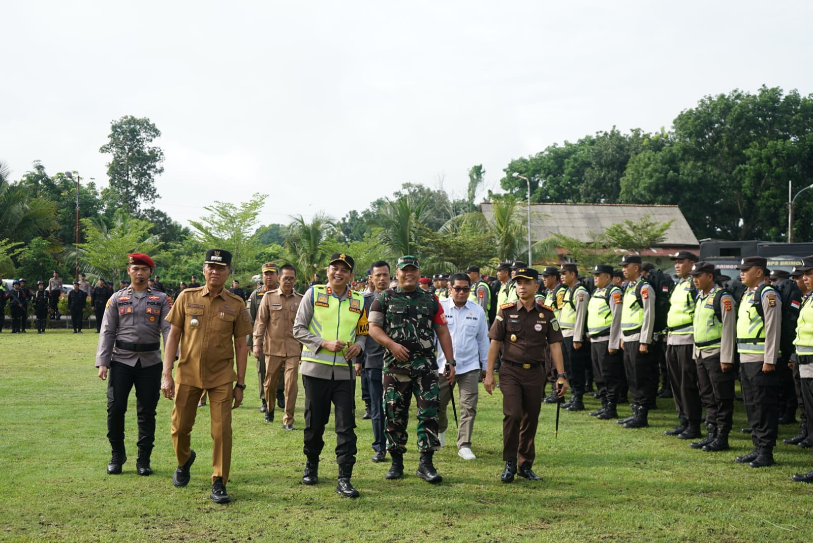 Siap Amankan Pilkada Serentak 2024, Polres OKI Gelar Apel Pergeseran Pasukan