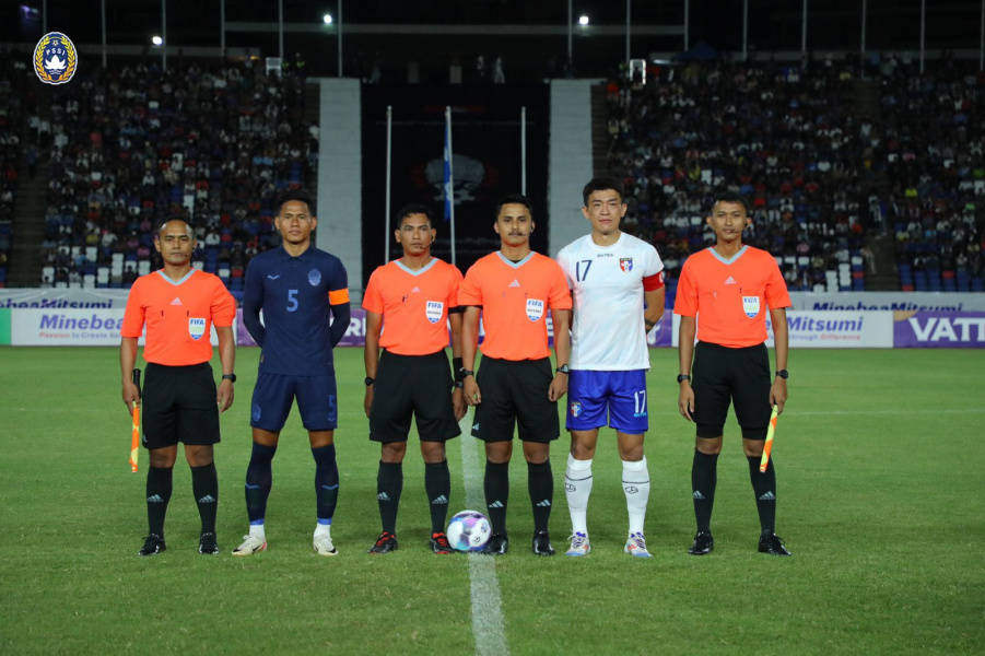 Tiga Wasit Indonesia Pimpin Pertandingan Kamboja vs Chinese Taipei