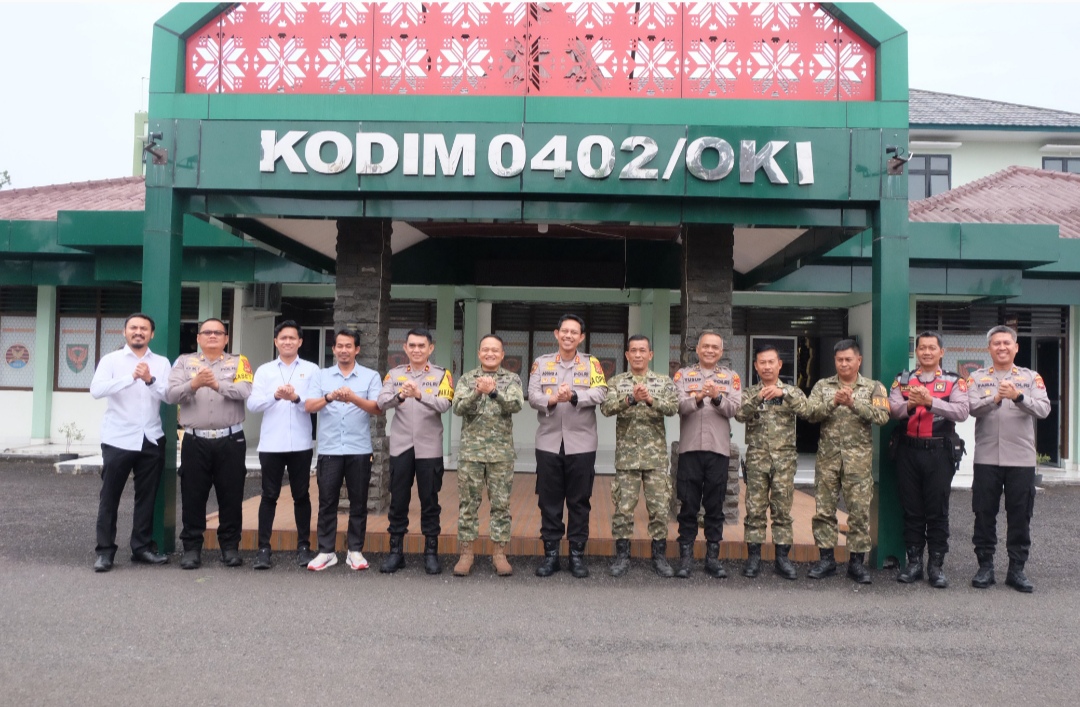 Kapolres OKI dan Dandim 0402 Perkuat Sinergi TNI-Polri