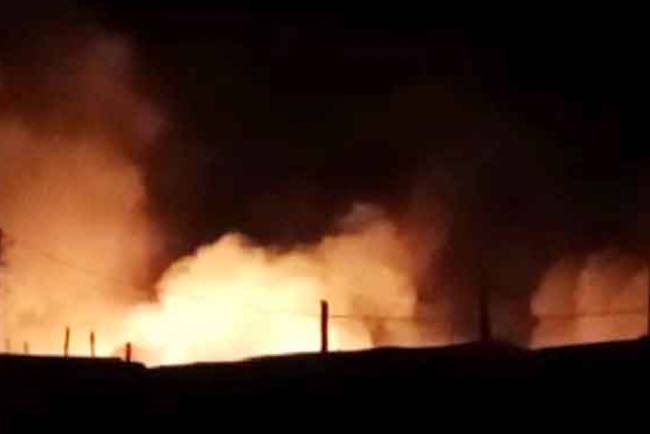 Terjadi Lagi, Tempat Penyulingan Minyak Terbakar di Bayung Lencir Muba, Lokasi Sudah Ditutup Saat Kena Razia 