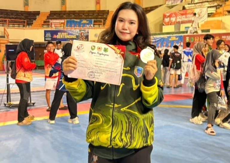 WAW, Mahasiswi Universitas Bina Darma Raih Juara III Taekwondo di PORPROV XV Sumsel 2025
