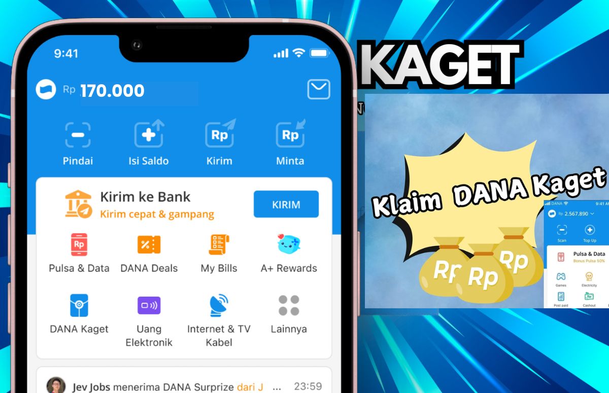 Hari Ini DANA Kaget Kembali Hadir dengan Hadiah Saldo Gratis Rp170 Ribu, Segera Klaim Sekarang!