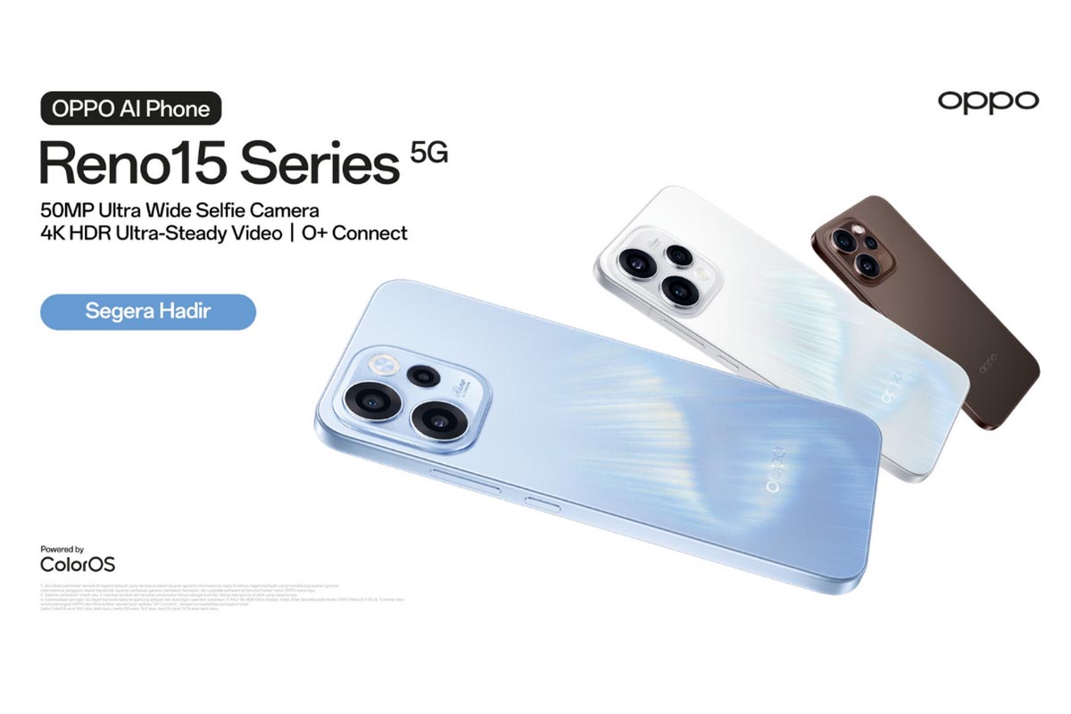 OPPO Reno 15c Andalkan Triple Camare 50MP,  Baterai 6.500 mAh dan Harga Lebih Terjangkau