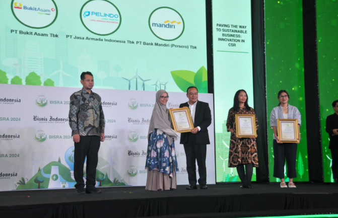 PTBA Raih Penghargaan BISRA 2024 Berkat Inovasi Sosial Program Eco Agrotomation 