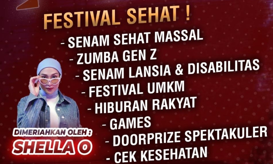 Senam Sehat Disabilitas PMPB Bangkit 2026 Siapkan 3 Paket Umroh  Doorprize Spektakuler, Bintang Tamu Shella O