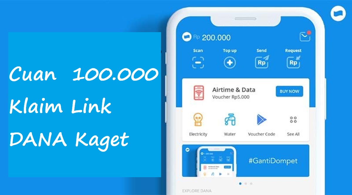 Klaim Link DANA Kaget dengan Saldo Gratis Rp100.000 Hari Ini, Berikut Cara Klaim Tercepat!