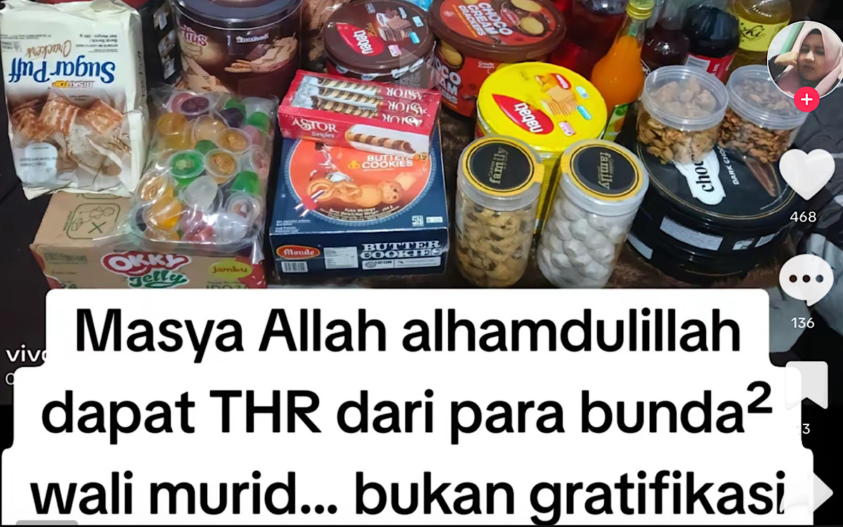 Guru Ini Banjir Paket THR dari Muridnya, Netizen Malah Takut Menghujat Apalagi Tuding Gratifikasi