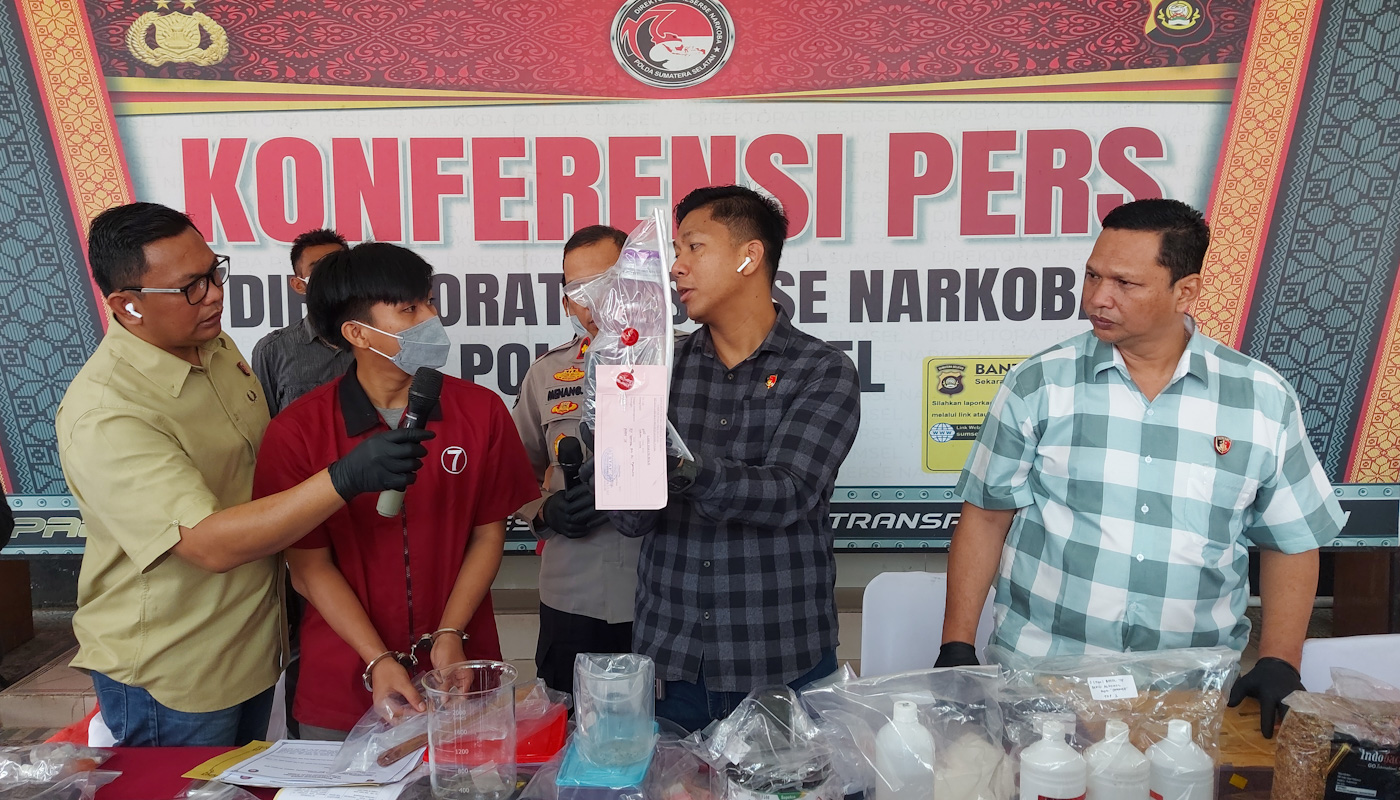 Pengakuan Pemilik Home Industri Narkoba 'Sinte' di Palembang: Mahasiswa dan Pelajar Jadi Pelanggan