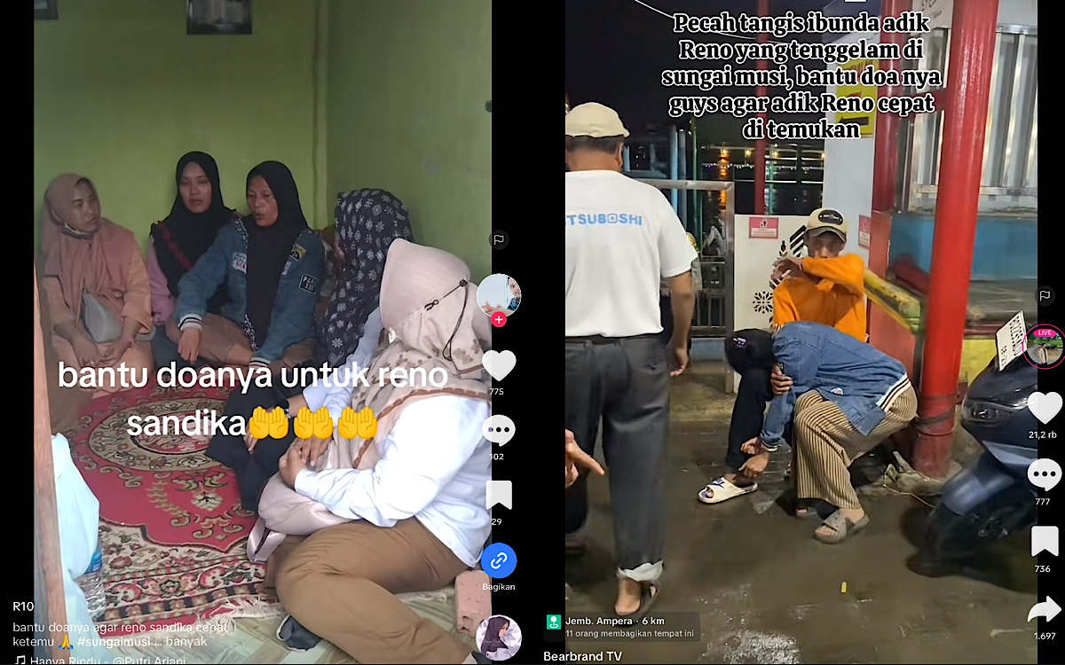 Dicari 3 Hari, Alhamdulillah Reno ‘Anak Tenggelam’ di Dermaga Sungai Musi  Pasar 16 Ilir Ditemukan di Sekanak 