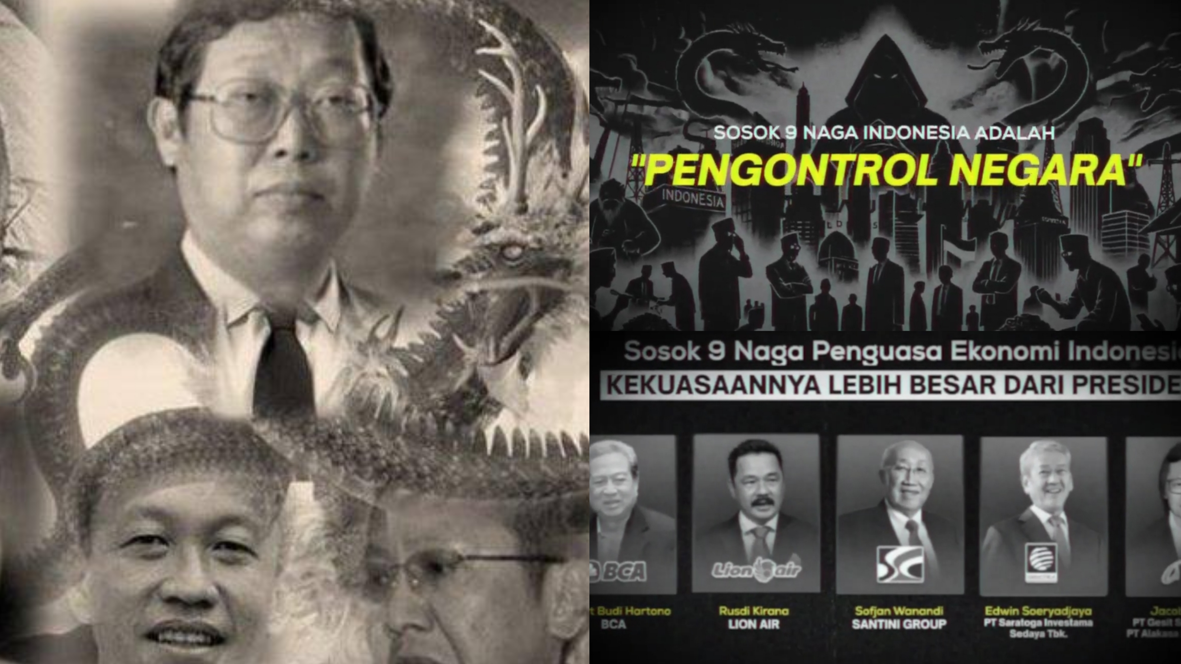 9 Naga Disebut Dalang Pengendali Ekonomi di Indonesia, Punya Kekuasaan Lebih Besar dari Presiden? Kok Bisa?