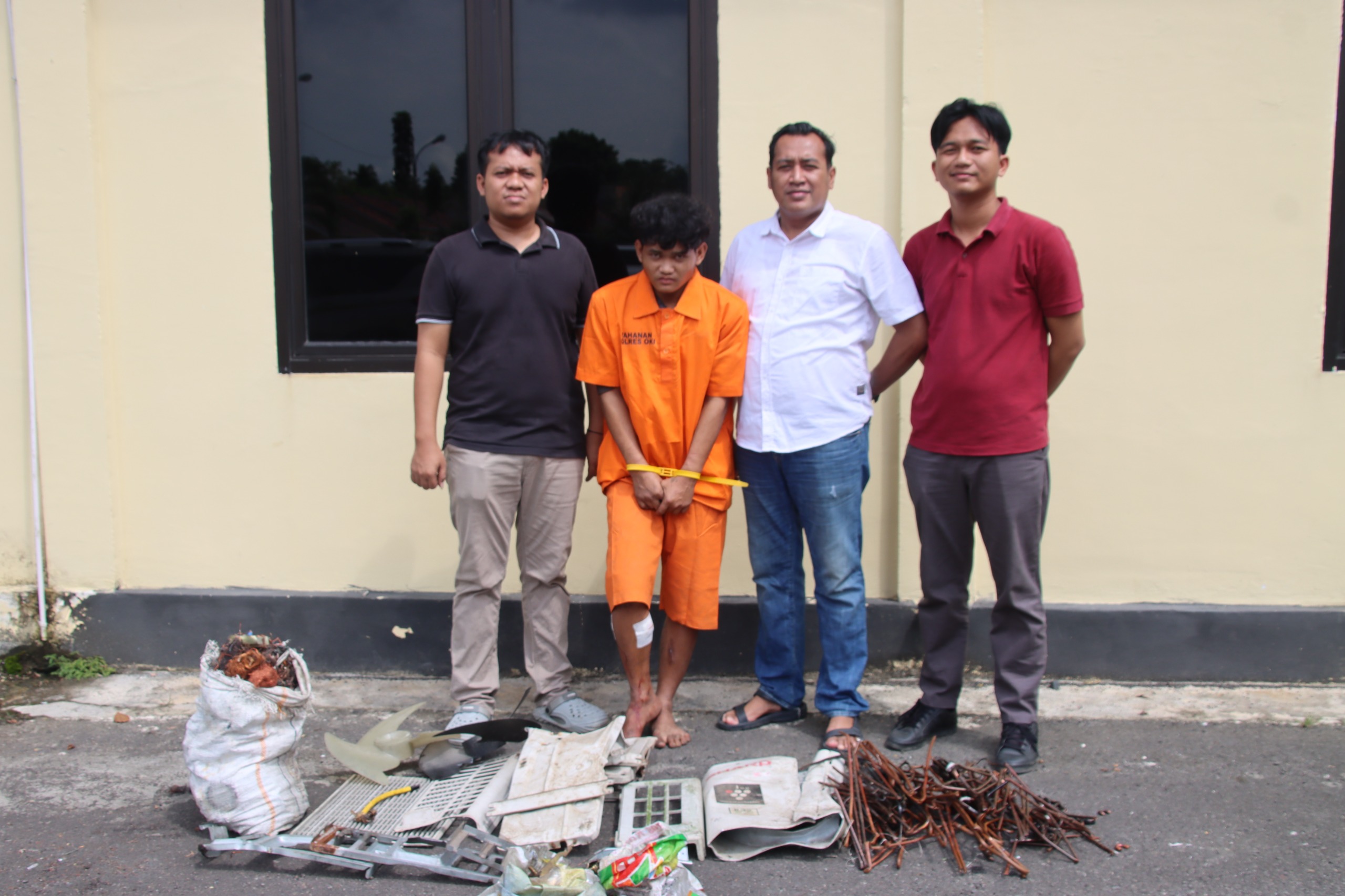 Akhirnya Pelaku Pencurian AC Meresahkan Ditangkap Polres OKI