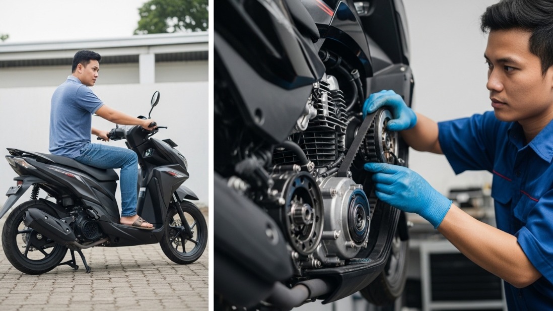 Tarikan Motor Matic Berat Setelah Dipanaskan, Mekanik Ungkap Penyebab Sebenarnya