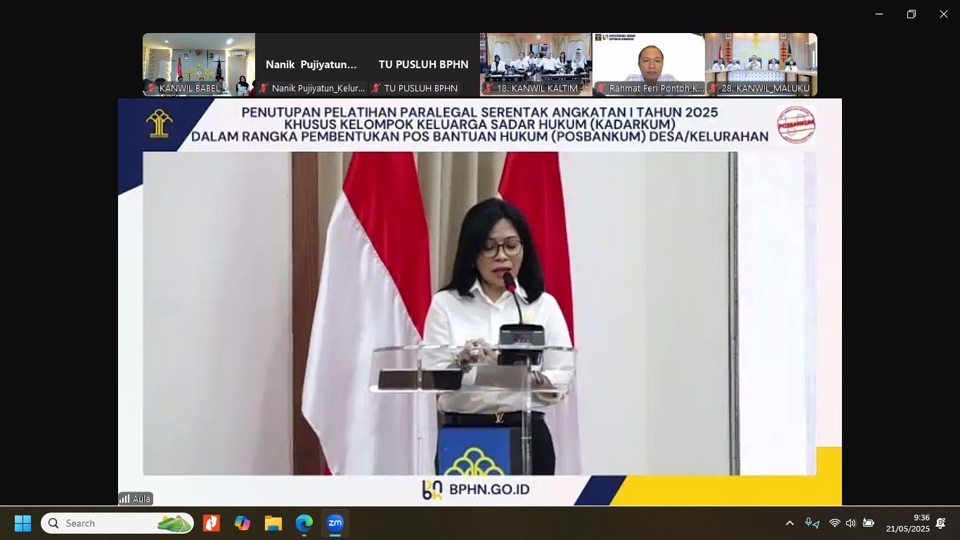 2.962 Peserta Ikuti Pelatihan Paralegal Nasional, Bangka Belitung Kirim 58 Delegasi