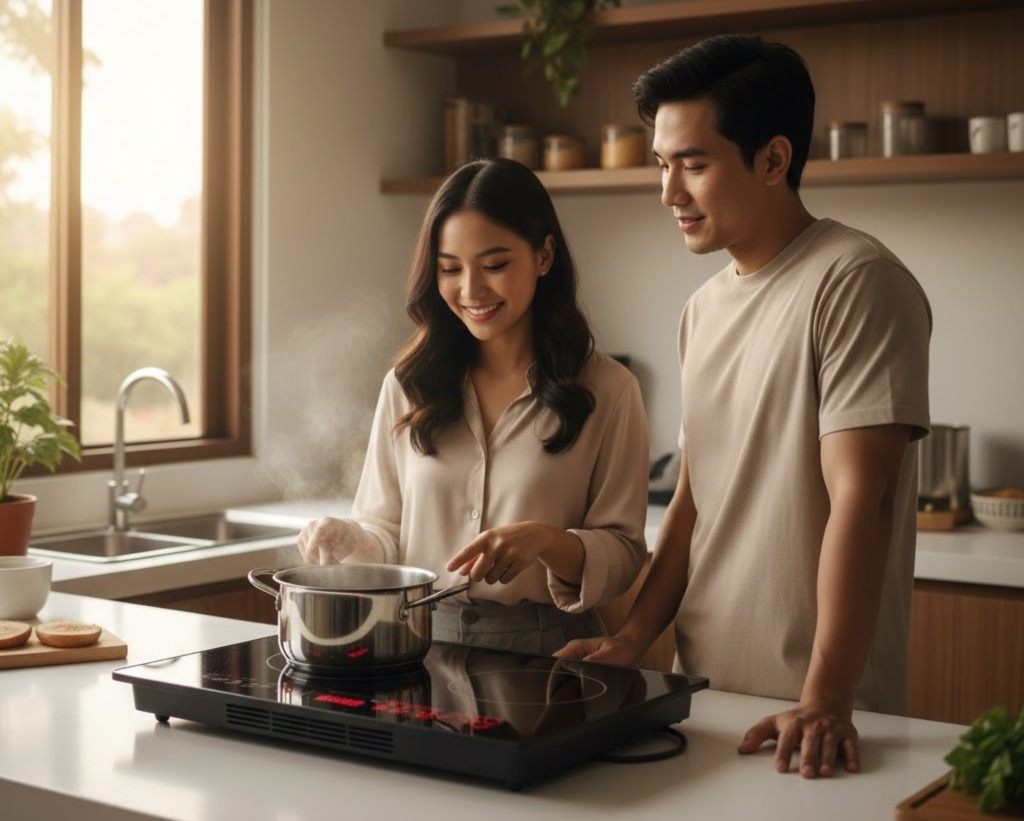 Kompor Listrik yang Aman dan Praktis, Ini Tips Buat Keluarga Muda