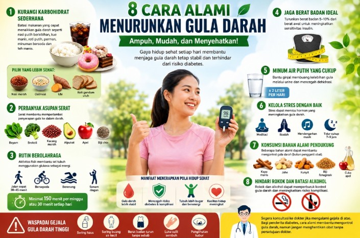 Dijamin Mujarab, Ini 8 Cara Alami Menurunkan Gula Darah agar Tetap Stabil