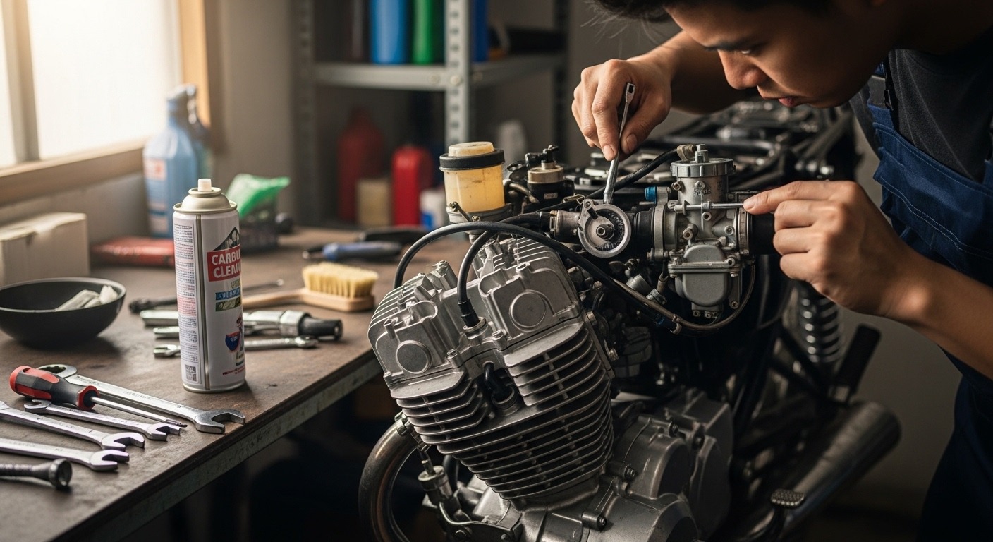Tips Membersihkan Karburator dan Injeksi Motor Matic Sendiri, Tarikan Enteng Tanpa Bongkar Total