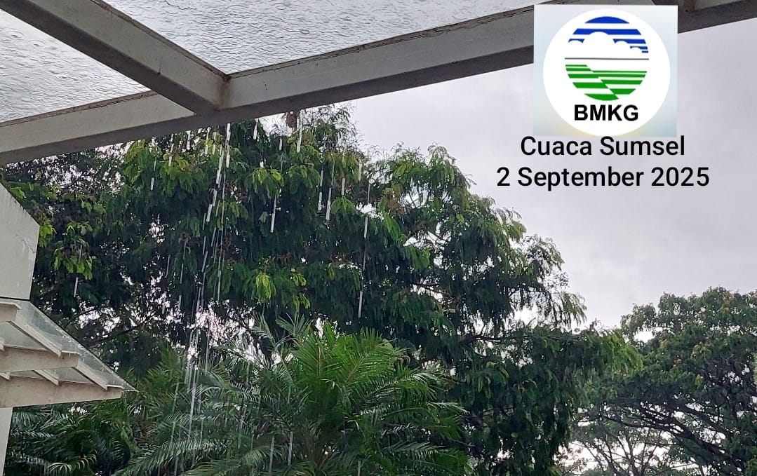 Begini Prakiraan Cuaca Sumatera Selatan Hari Ini, Selasa 2 September 2025: Waspada Hujan Ringan hingga Berawan