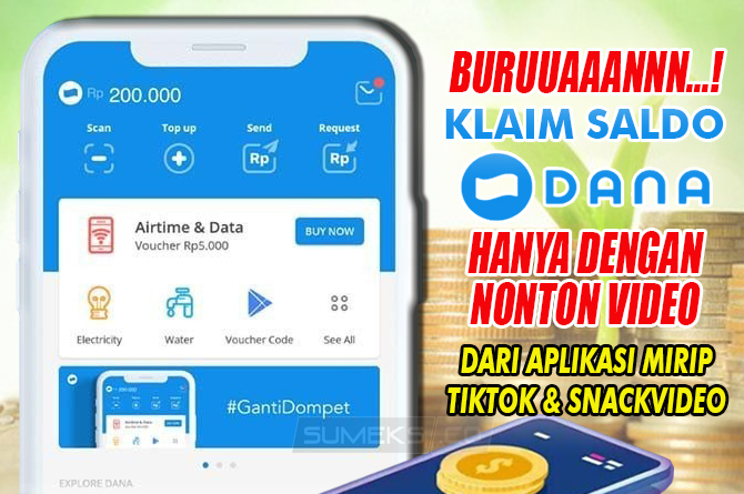 Cuma Scroll Video di Tiktok, Saldo DANA Rp100 Ribu Cair ke Dompet Digital, Begini Caranya