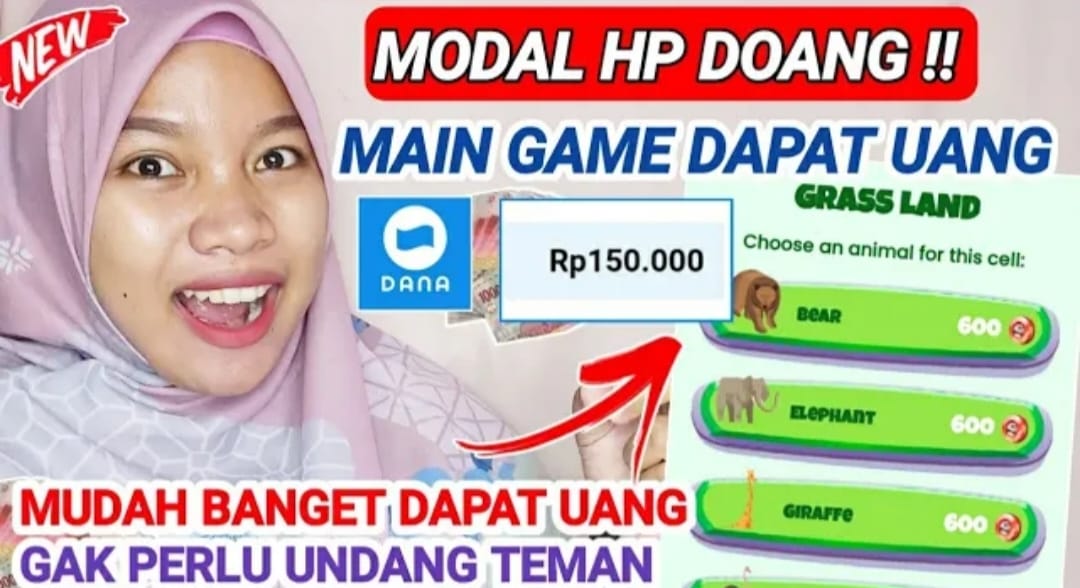 Modal HP Doang, Main Game Bisa Dapat Saldo DANA Rp150.000, Caranya Gampang Banget 