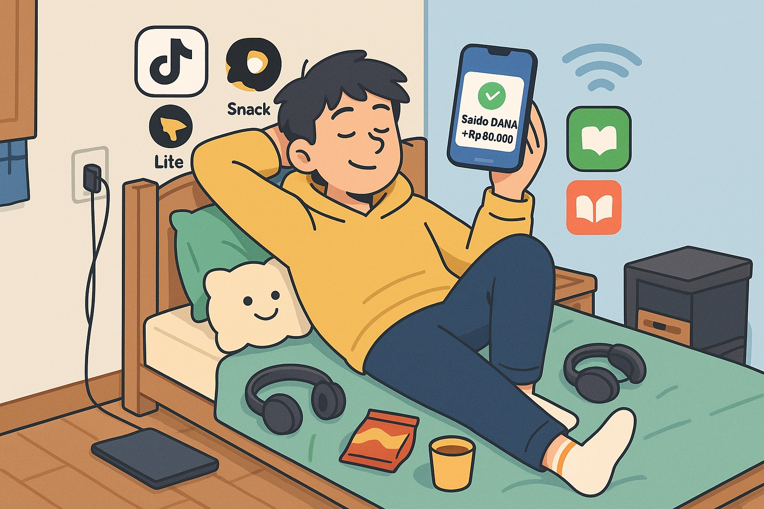 Rebahan Dulu, Cuan Kemudian: Ini Aplikasi yang Gajianin Orang Mager!