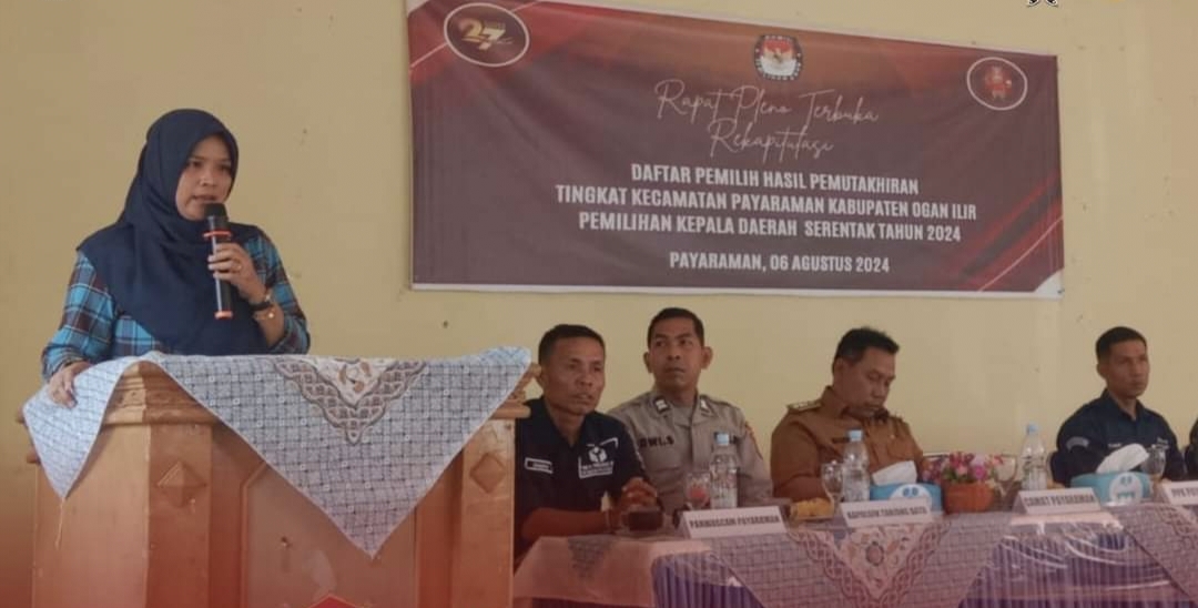 Proses Coklit Rampung, Komisioner KPU Ogan Ilir Monitoring Pleno Rekapitulasi DPHP 