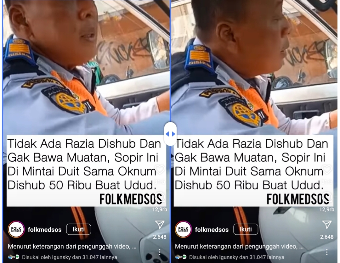 Heboh Video Oknum Dishub Palak Sopir Angkutan Barang, Warganet: Preman Berseragam