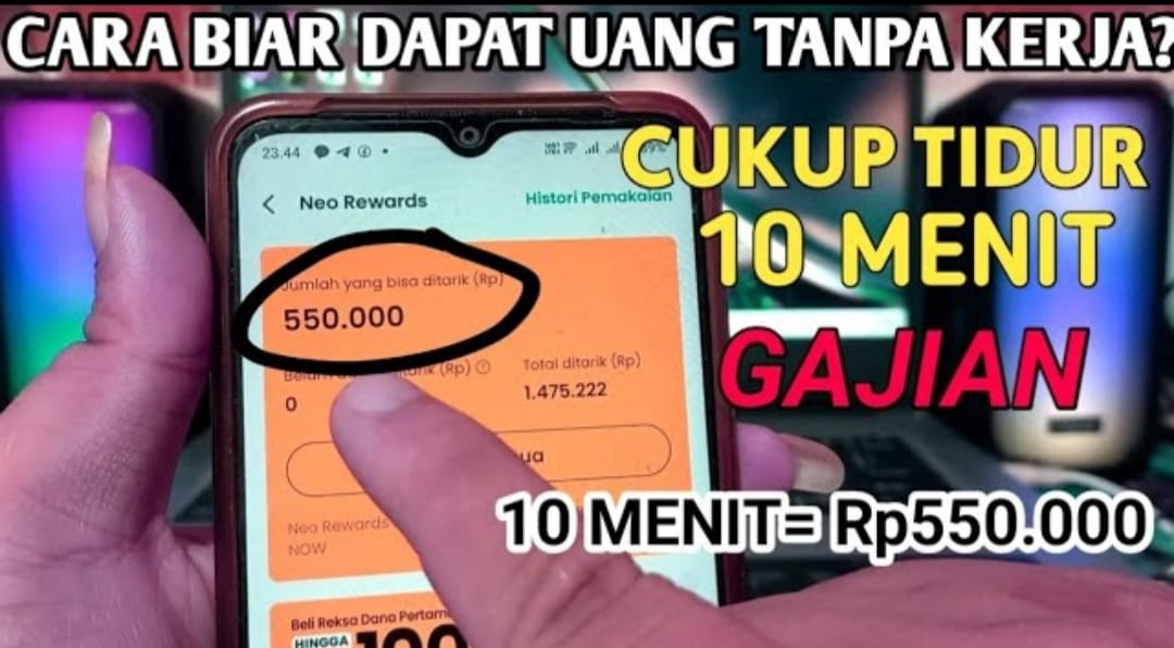 Mau Dapat Uang Tanpa Kerja? Sambil Tiduran 10 Menit, DANA Kamu Langsung Terisi Rp 550.000