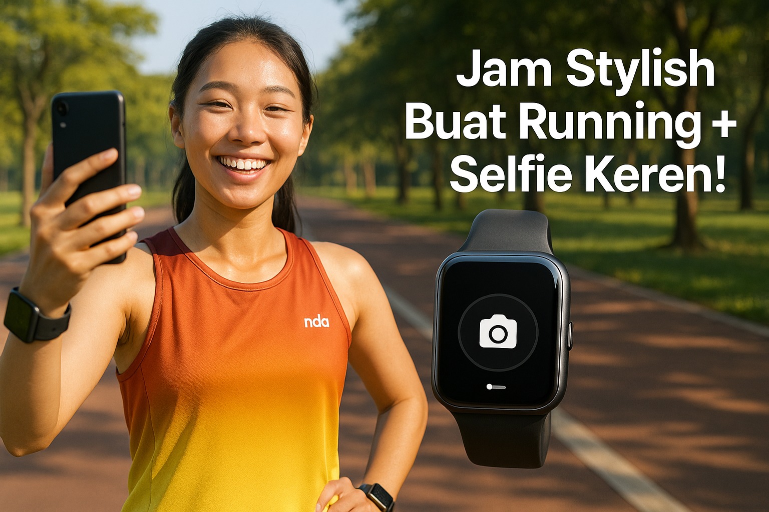 Smartwatch Ini Unggulkan Fitur Kamera Remote Shutter, Stylish Buat Running plus Selfie Memukau