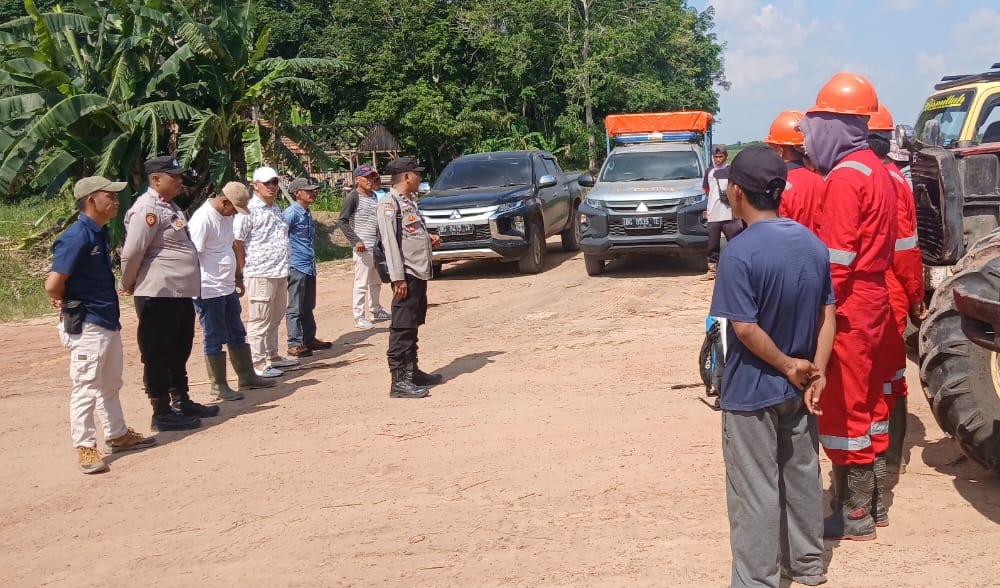 Jadi Jalur Penerbangan Kunker Kapolri ke Sumsel, Polsek Tanjung Batu Antisipasi Karhutla di PTPN Cinta Manis
