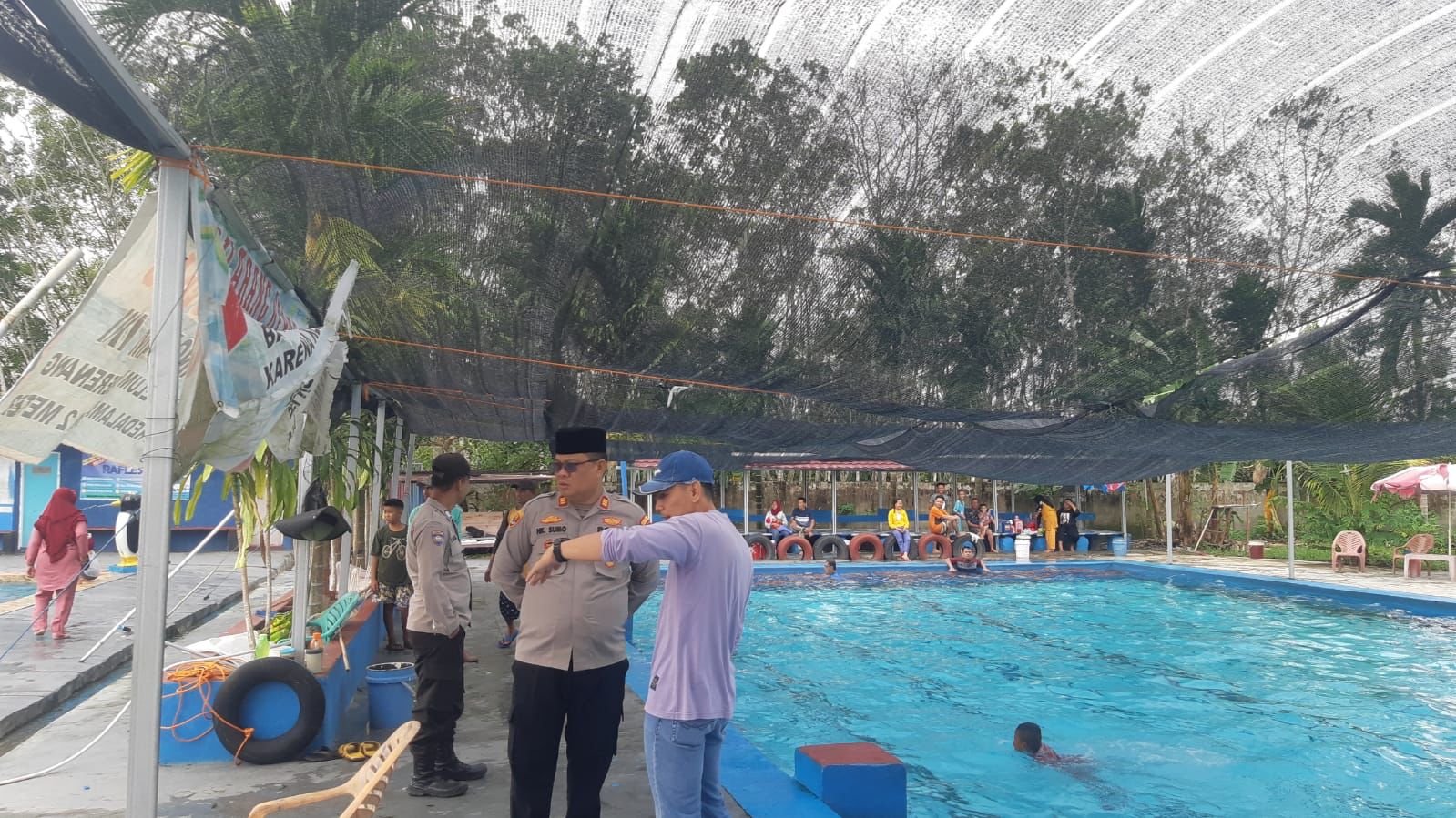 Monitoring Tempat Wisata Kapolsek Tanjung Raja Imbau Pengunjung Jaga