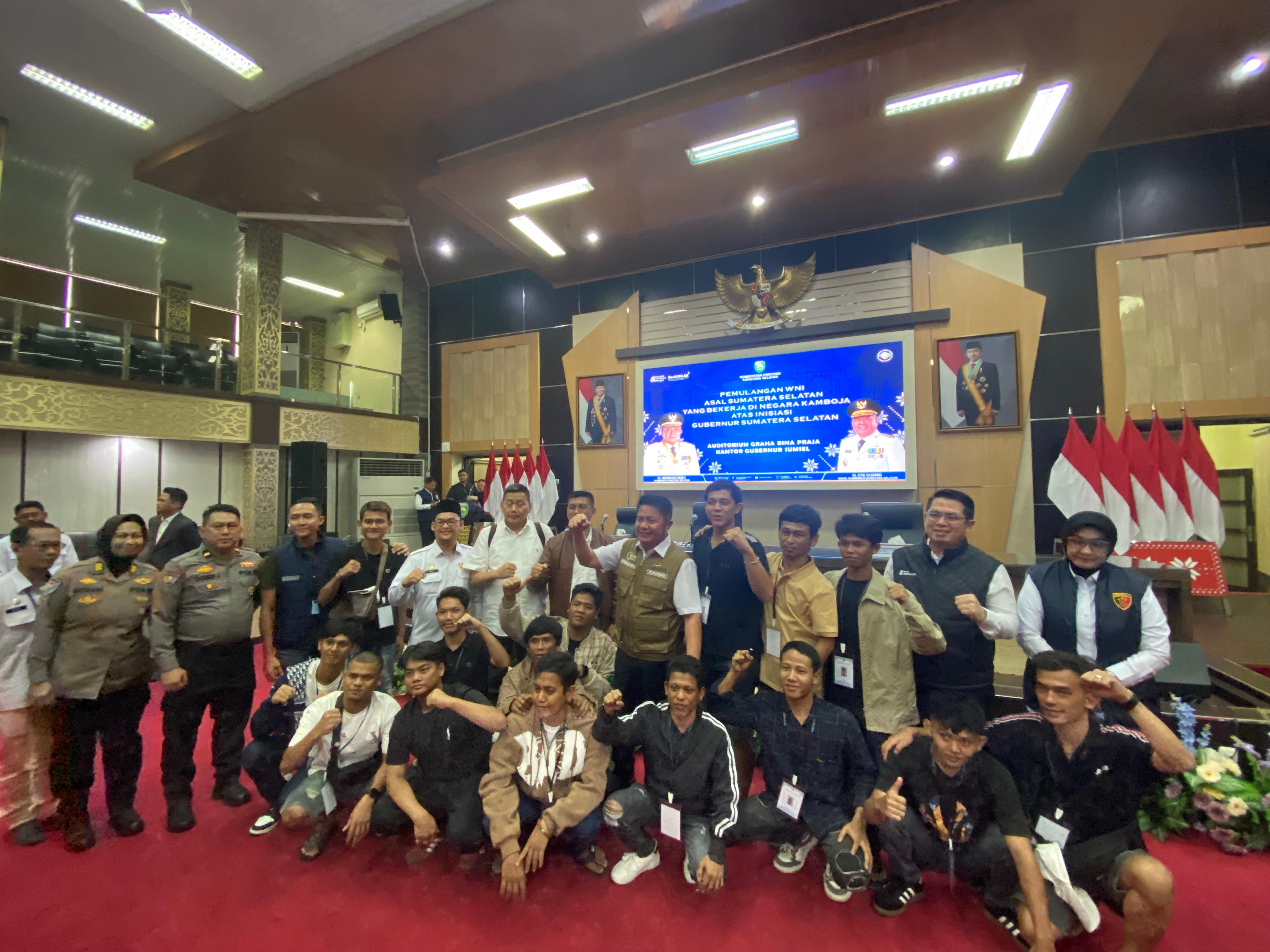 Polda Sumsel Dalami Jaringan TPPO Usai Pemulangan 14 Warga  Asal Palembang  dari Kamboja