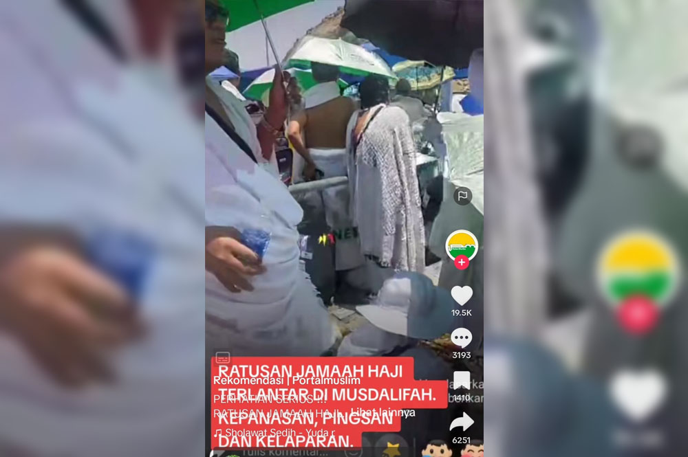 Jamaah Haji Indonesia Kloter 22 Labuhan Batu Utara Terlantar di Musdalifah