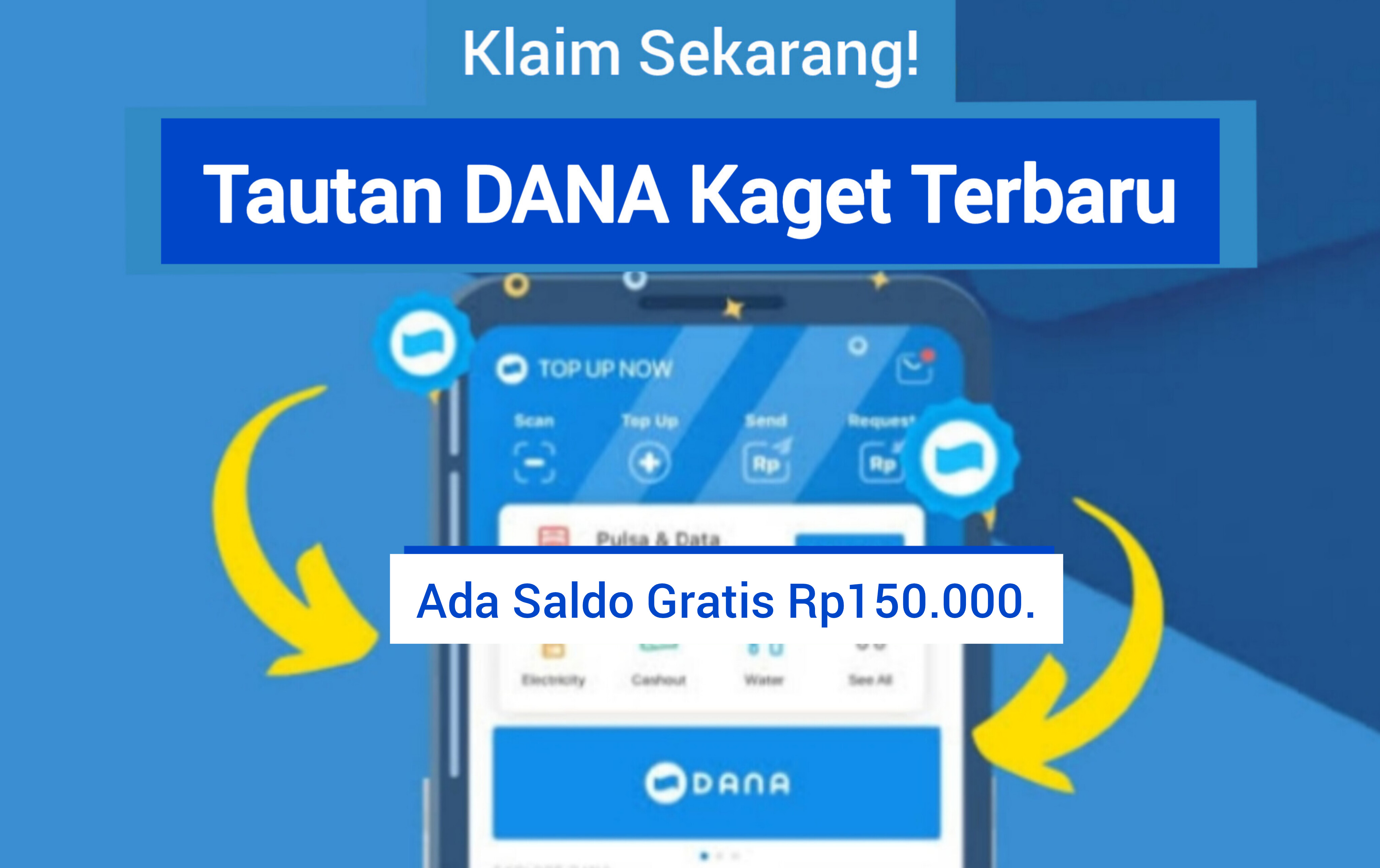 Aplikasi Dana Bagi-bagi Saldo Gratis Rp150.000. Lewat Fitur DANA Kaget Auto Masuk Dompet Digital 