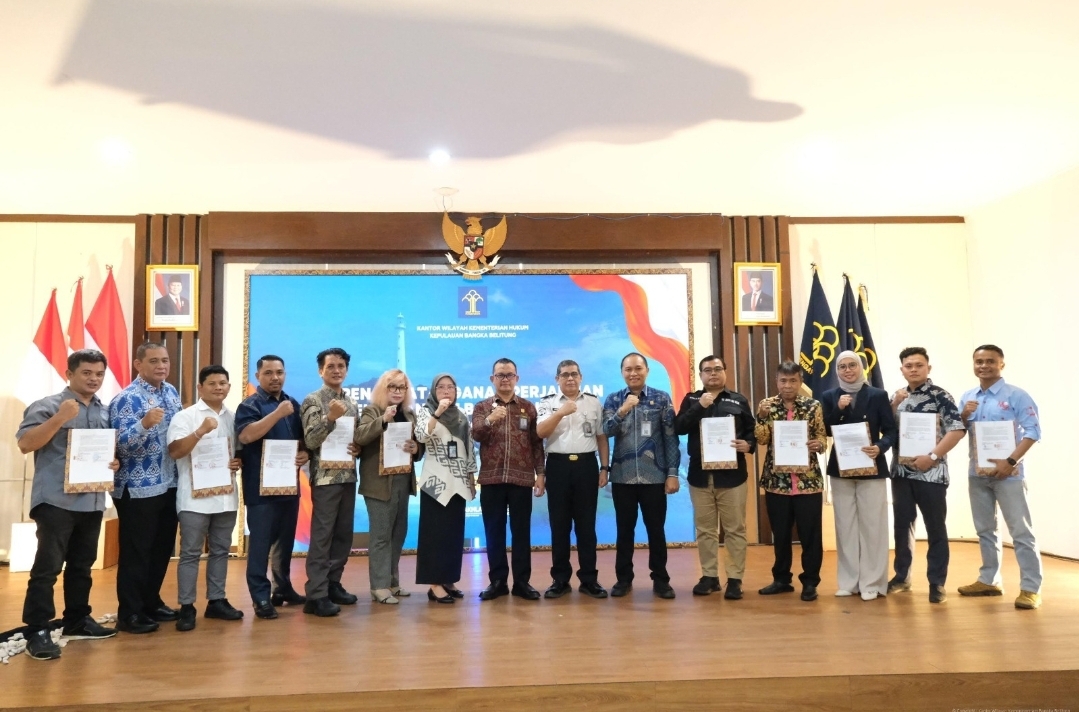 Kanwil Kemenkum Babel Gandeng 10 OBH Berikan Bantuan Hukum Gratis