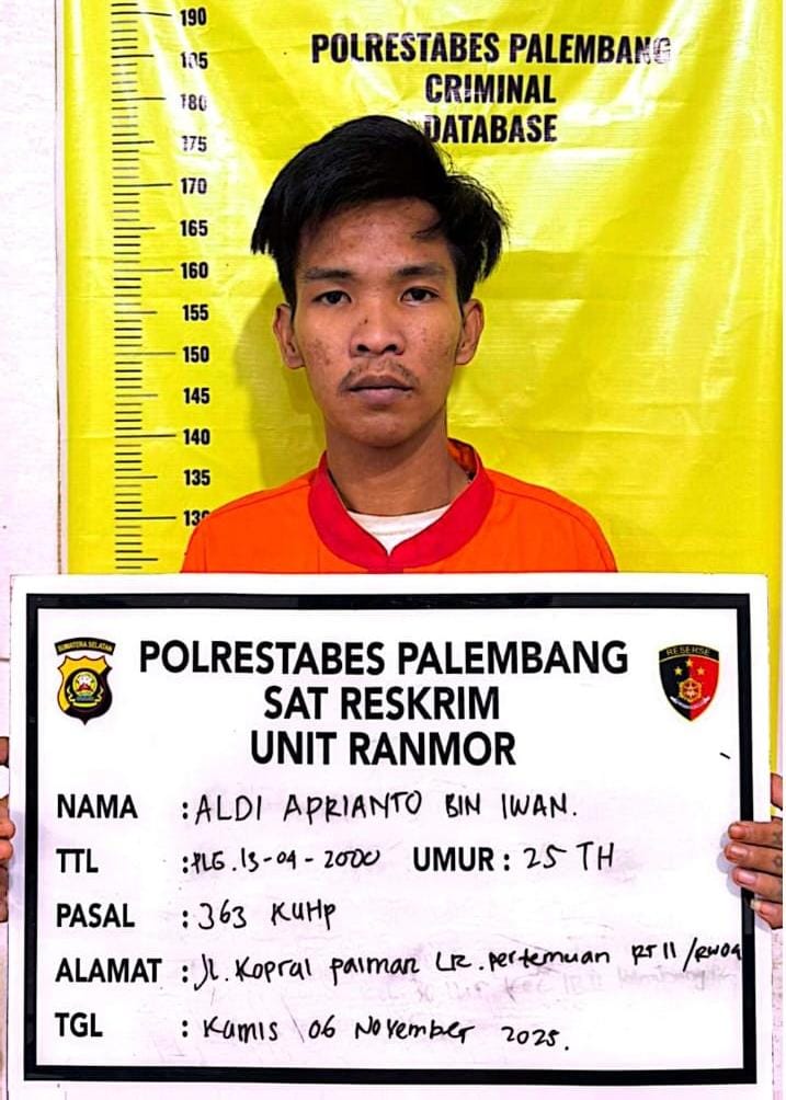 Setahun DPO, Pelaku Curanmor di Palembang Ini Susul Temannya ke Penjara 