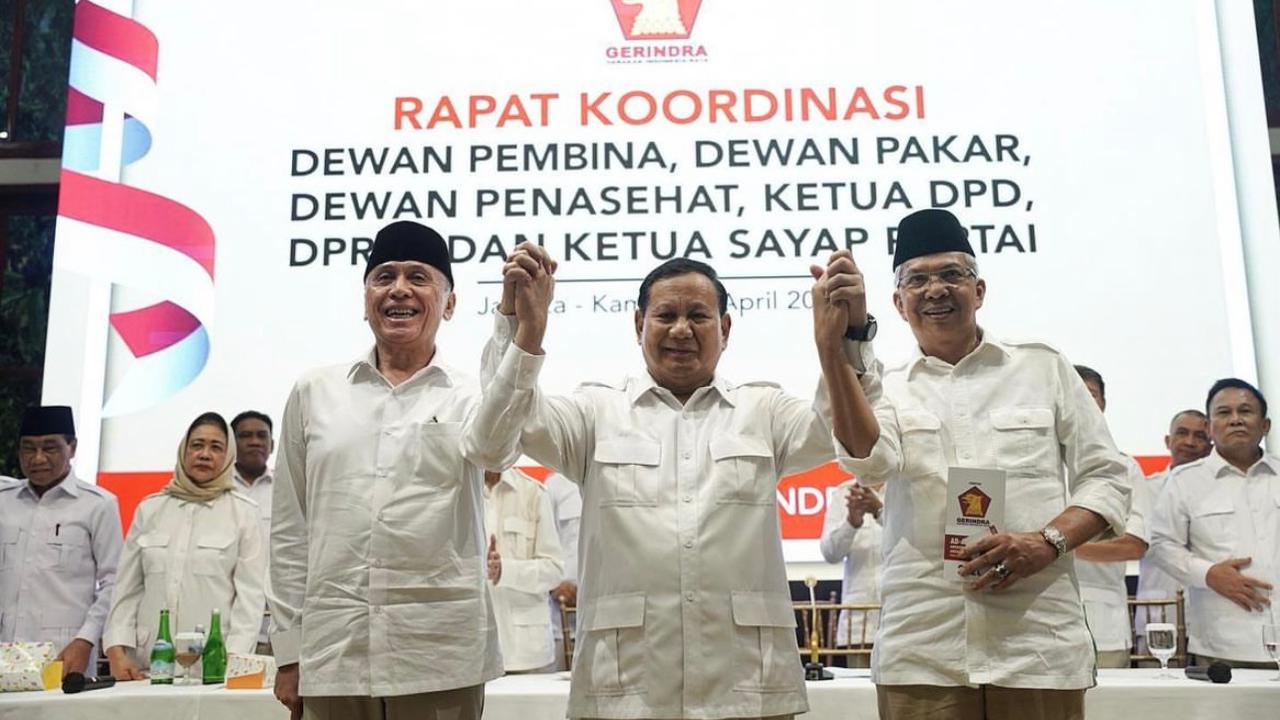 Prabowo Subianto Umumkan Mawardi Yahya Gabung Partai Gerindra