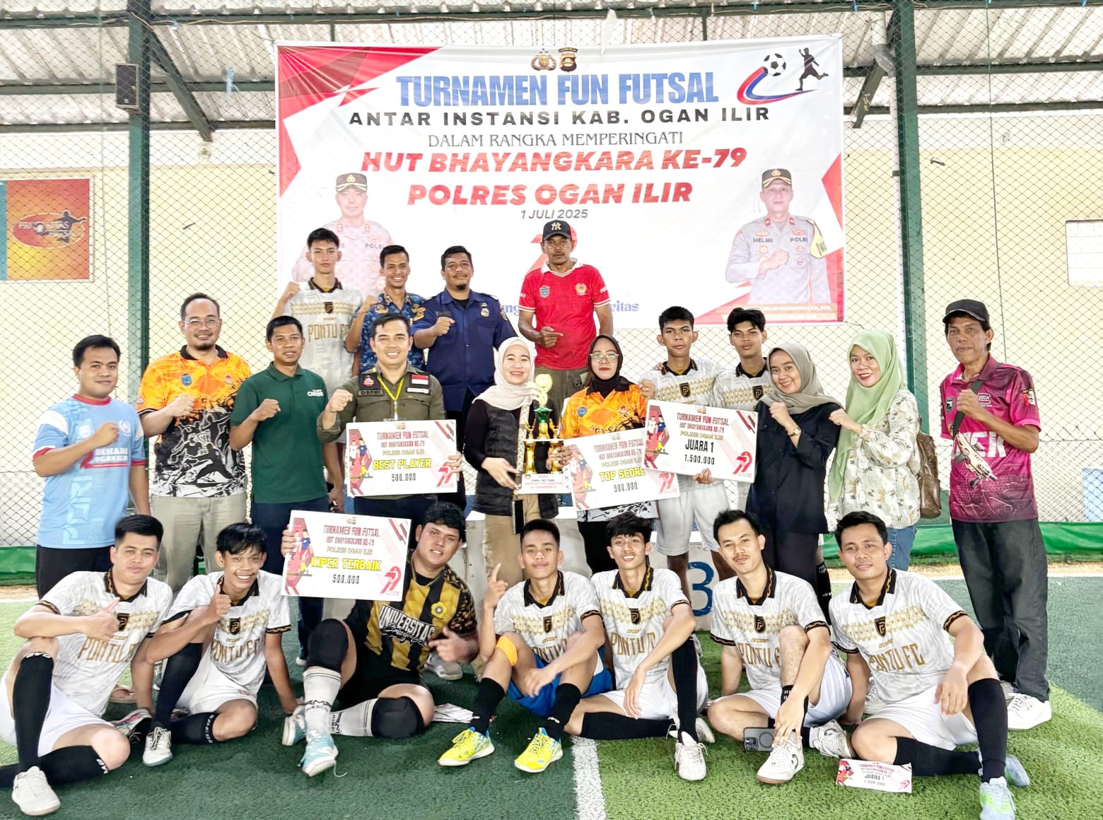 Fantastis! KONI Ogan Ilir Borong Gelar Juara Fun Futsal Meriahkan HUT Bhayangkara ke-79 Tahun 2025