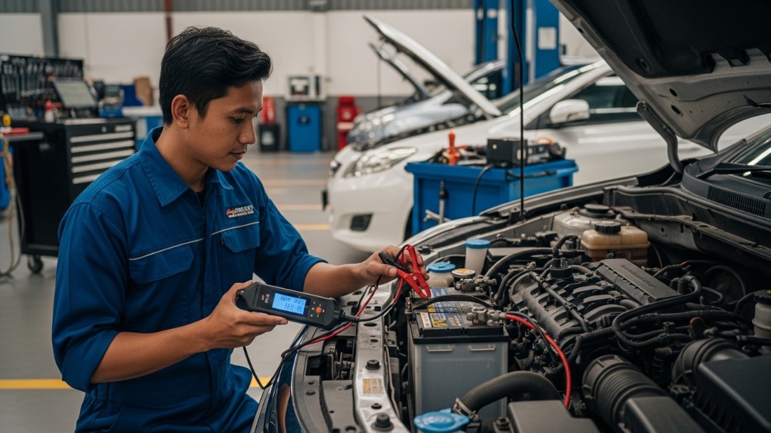 Cara Cek Kondisi Aki Mobil Bekas Sebelum Tiba-Tiba Mogok di Jalan