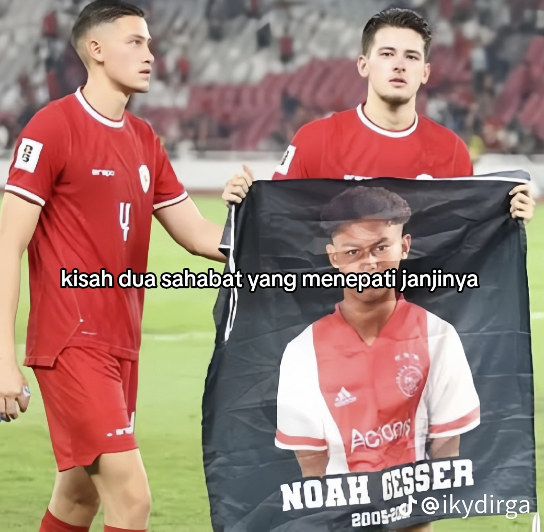 Kisah Haru Dibalik Duo Pemain Timnas Bentangkan Poster Noah Gesser Usai Kalahkan Vietnam di Piala Asia U-23