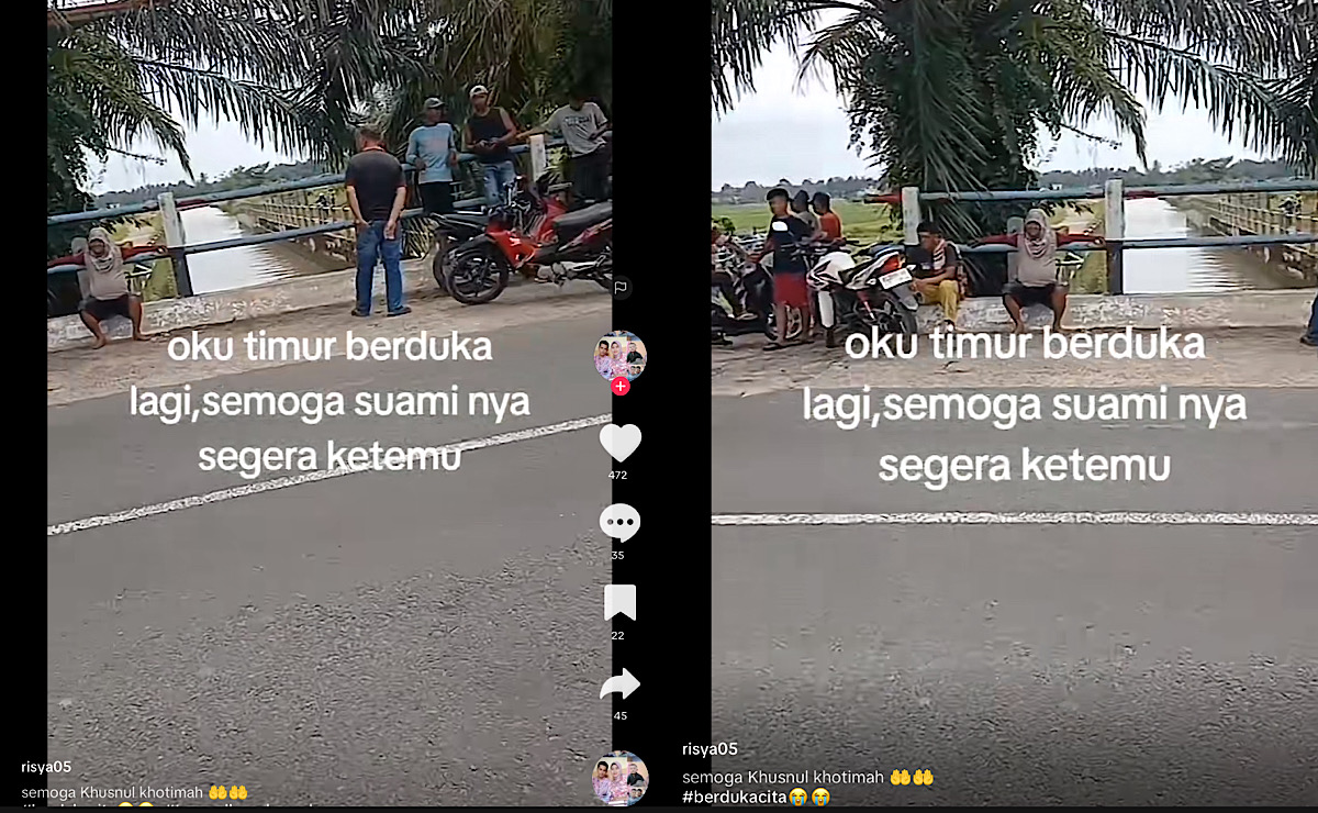 Pasutri Terbenam Bersama Sepeda Motornya di Irigasi Desa Kurungan OKU Timur Dikenal Pekerja Keras